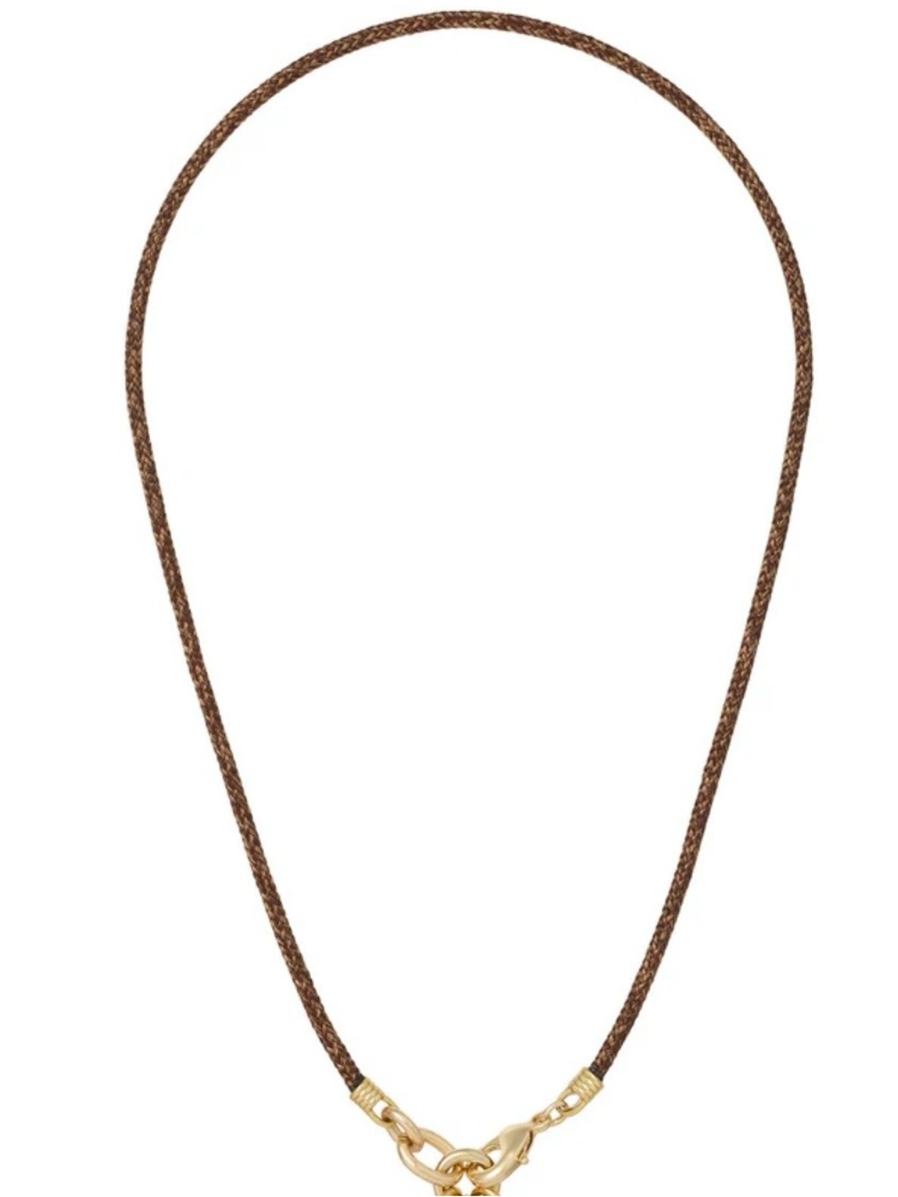 ROXANNE ASSOULIN The Happy Cord Charm Necklace driftwood* Without Charm